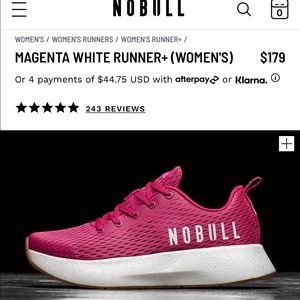 NoBull Magenta/white runners 7.5